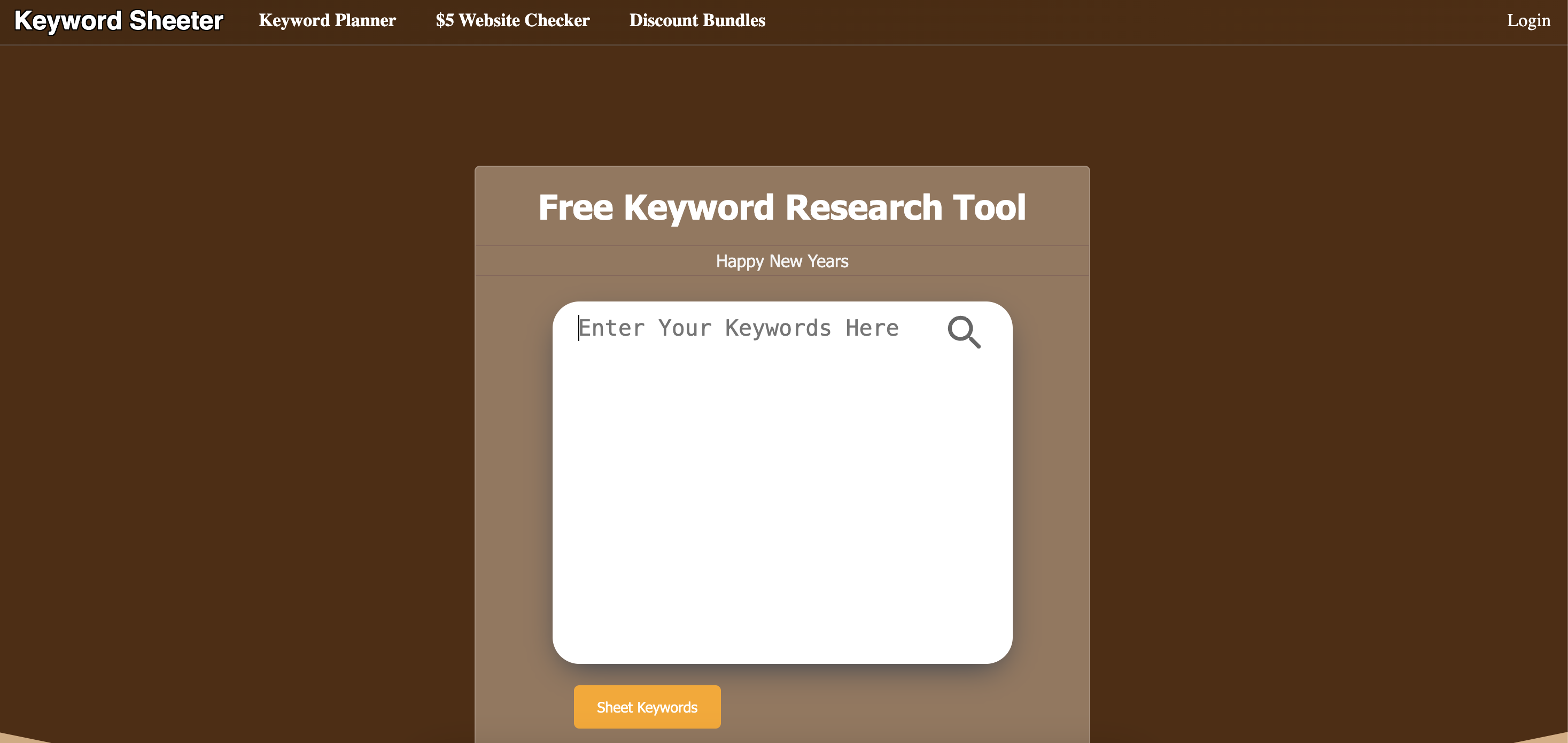 Keyword Sheeter
